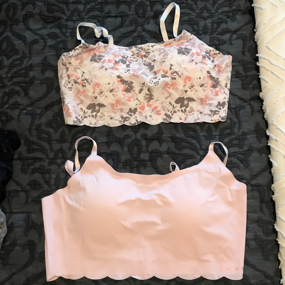 Danskin Bralettes- Large- Scalloped - set of 2